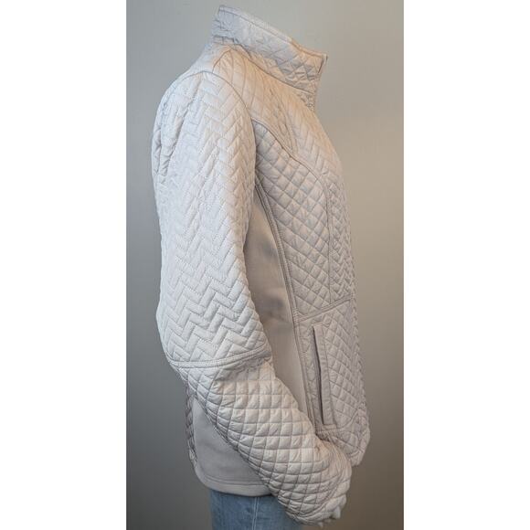 NEW Weatherproof Jacket XL Beige Quilted Zip Front Stretch Sides Lightweight - Picture 5 of 12